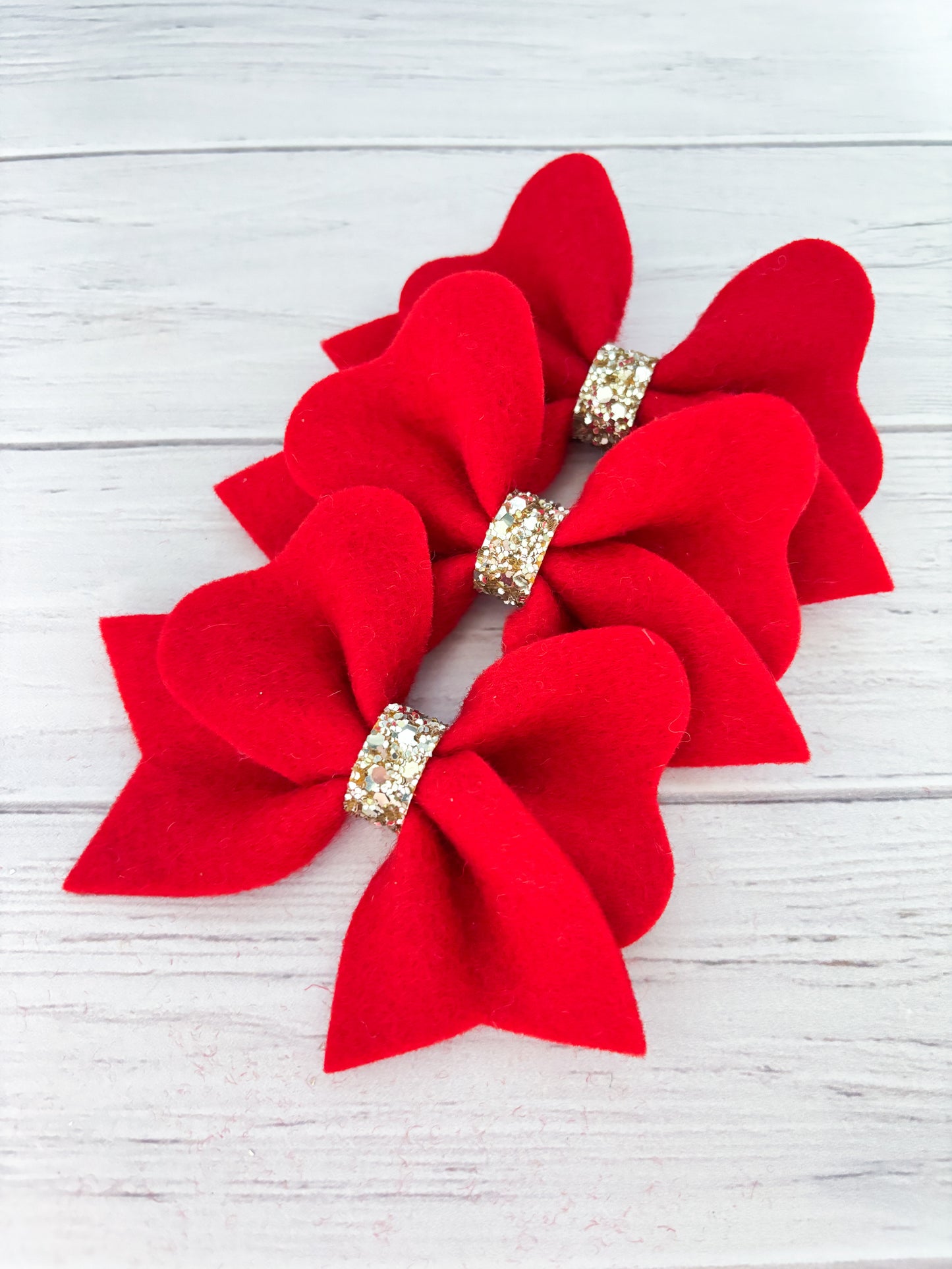 Christmas Red Pinch Bows