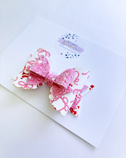 Santa Ribbon Bow